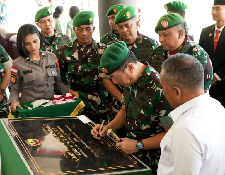Peletakan Batu Pertama Makodim 1630/Mabar Tandai Pembangunan Markas Definitif