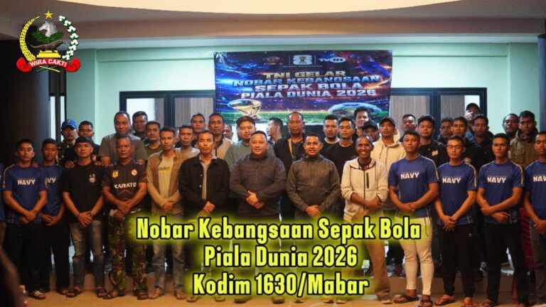 Kodim 1630/Manggarai Barat Gelar “TNI Nobar Kebangsaan”, Pererat Sinergi dan Semangat Persatuan